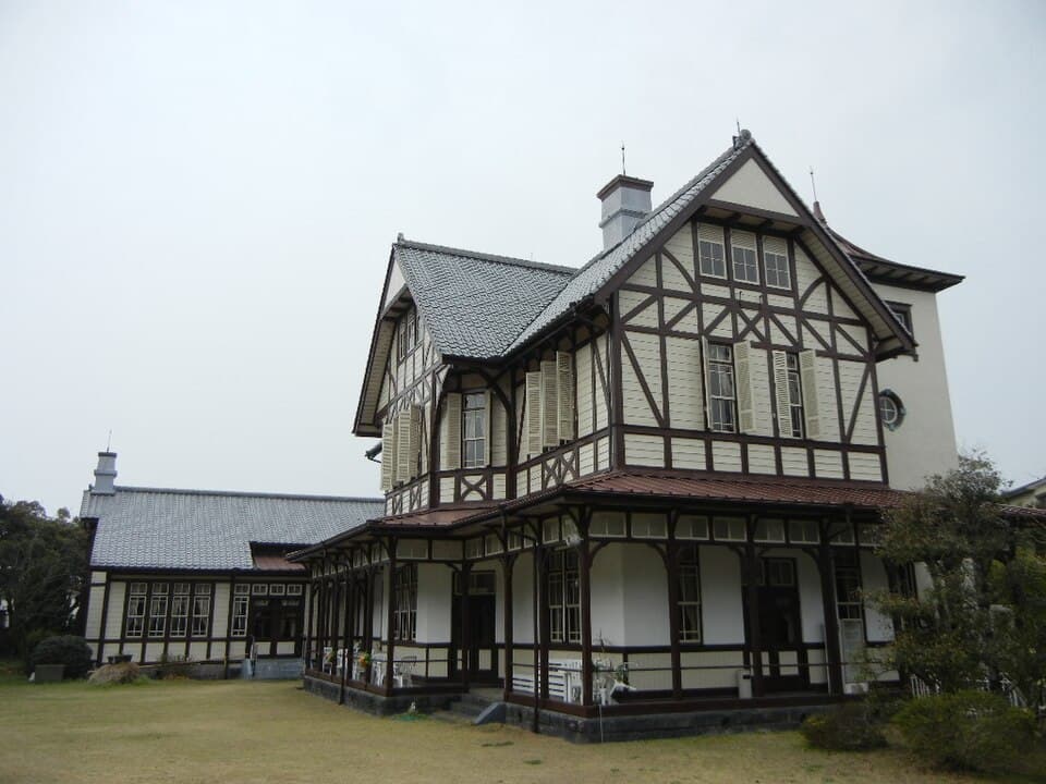 石炭産業で栄えた時代を伝える明治の洋館