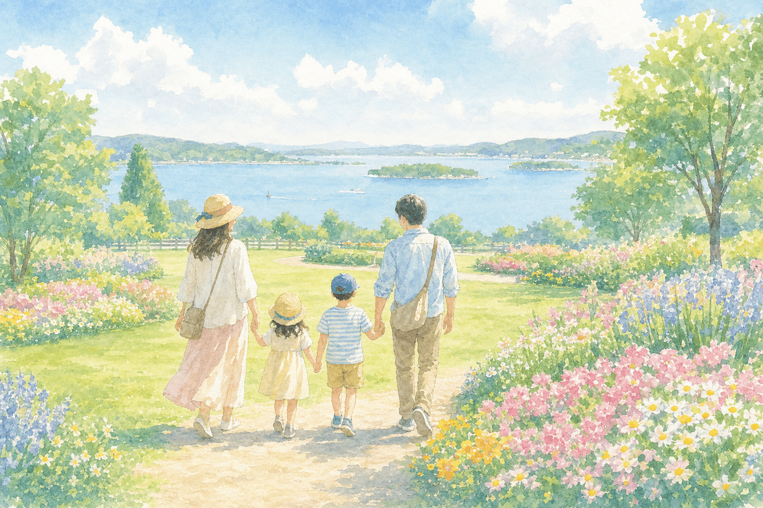 漫步廣闊庭園與濱名湖景致,悠閒開啟行程