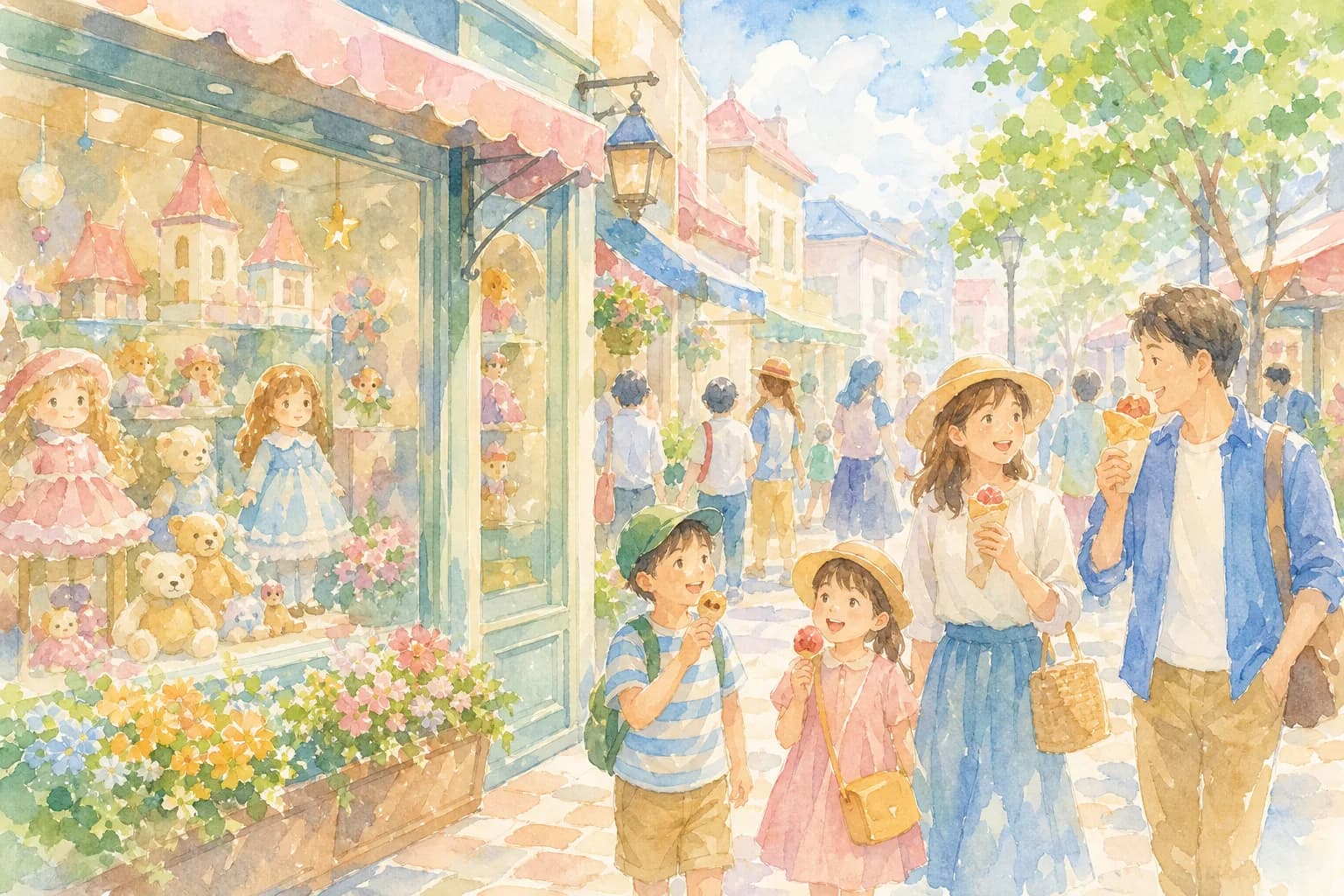 人形の町ならではの人形店めぐりと食べ歩きグルメ
