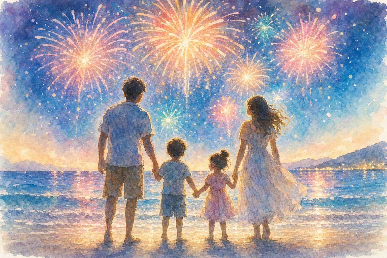 沖永良部島の夜空を彩る、知名町の夏祭りと大山祭の花火