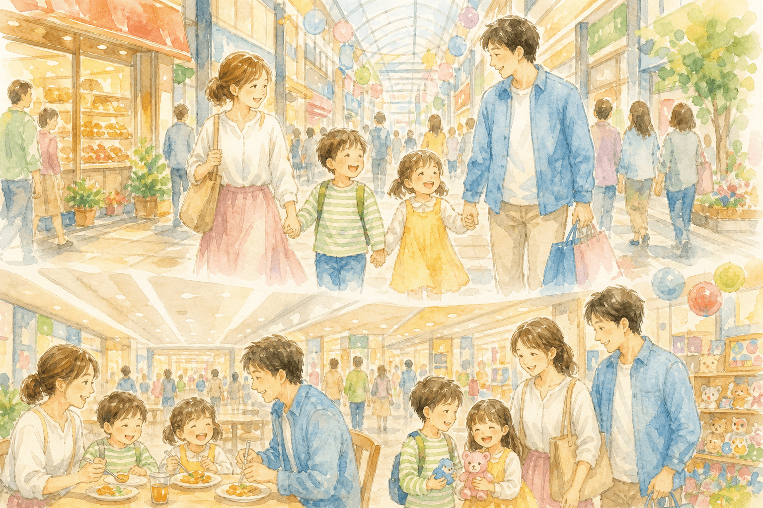 地下街と商店街が広がる四日市の中心でランチと買い物