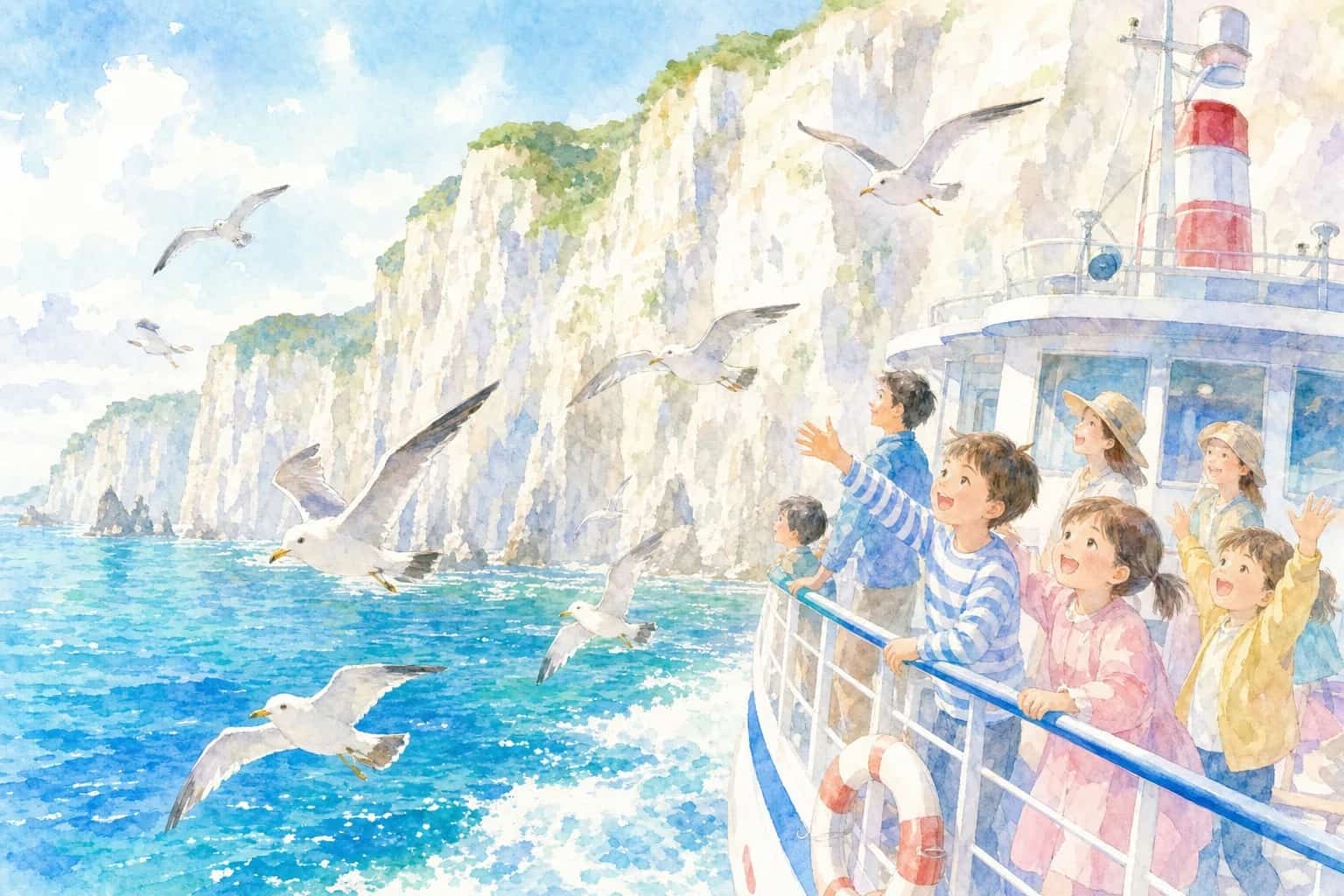 Miyako Umineko Maru, Jodogahama Sightseeing Boat Pier (宮古うみねこ丸 浄土ヶ浜遊覧船乗り場)