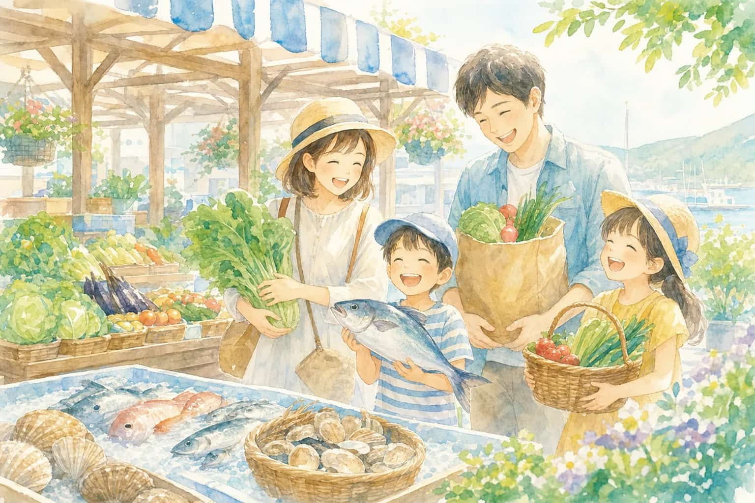 산지 직송 시장 우미토다이치(産地直送市場 海と大地)