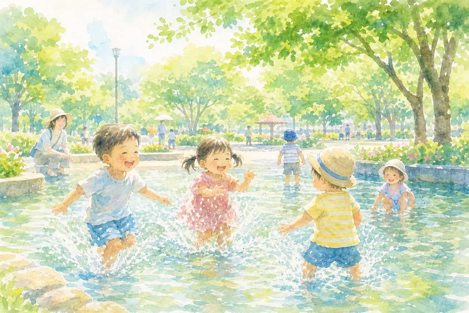 しらこばと水上公園 じゃぶじゃぶ池・幼児プール