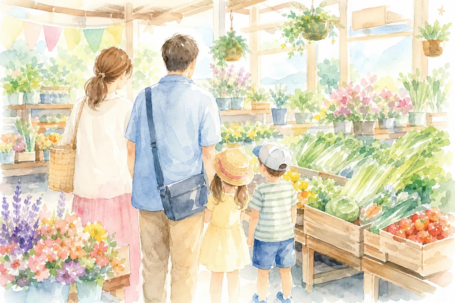 地元の農産物やお土産を探す