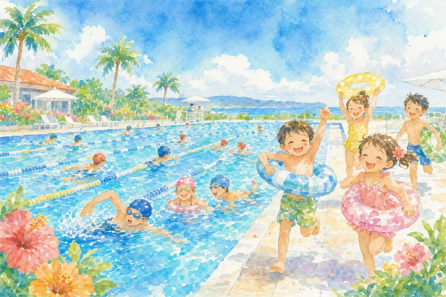 沖縄県総合運動公園 水泳プール(屋外50mプール)