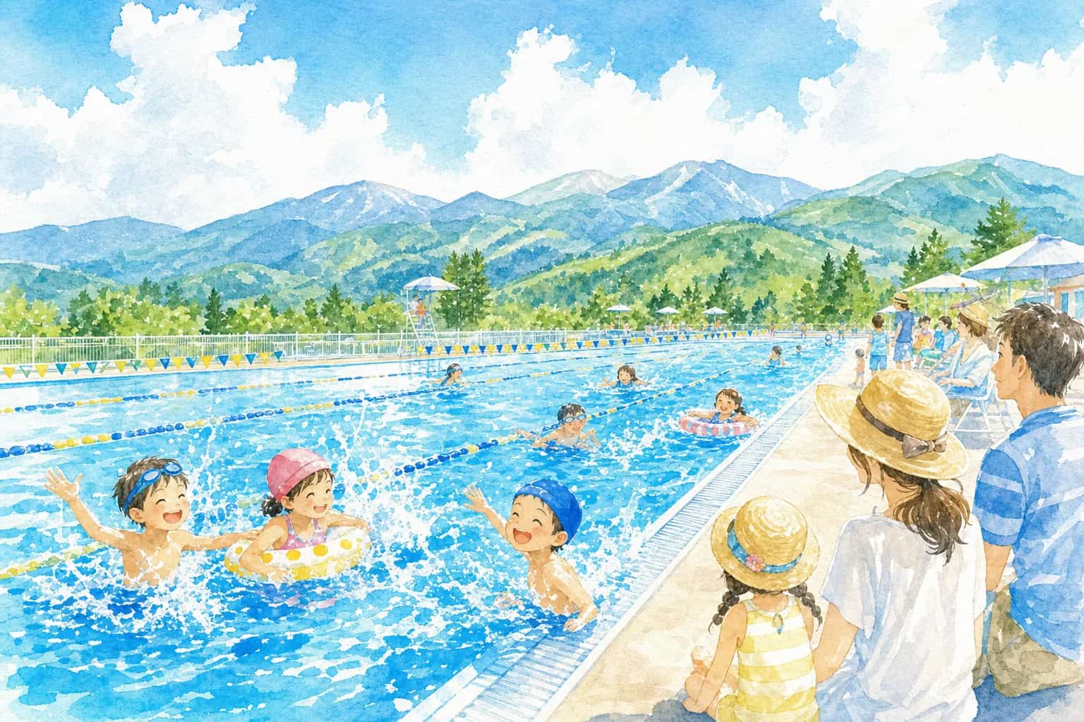 2026年 河北町民プール 屋外プール 1日満喫コース