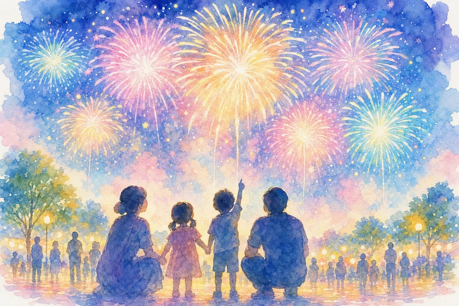 わずか10分に凝縮された、約1,100発の花火