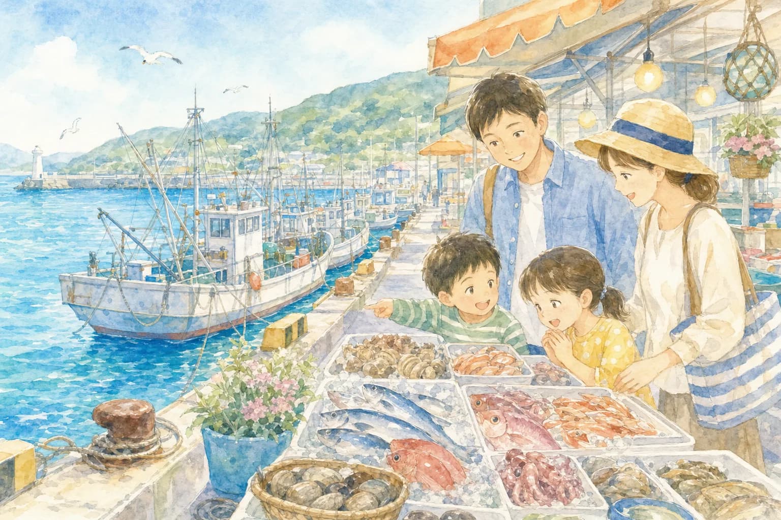 庄内浜の海の幸で腹ごしらえ