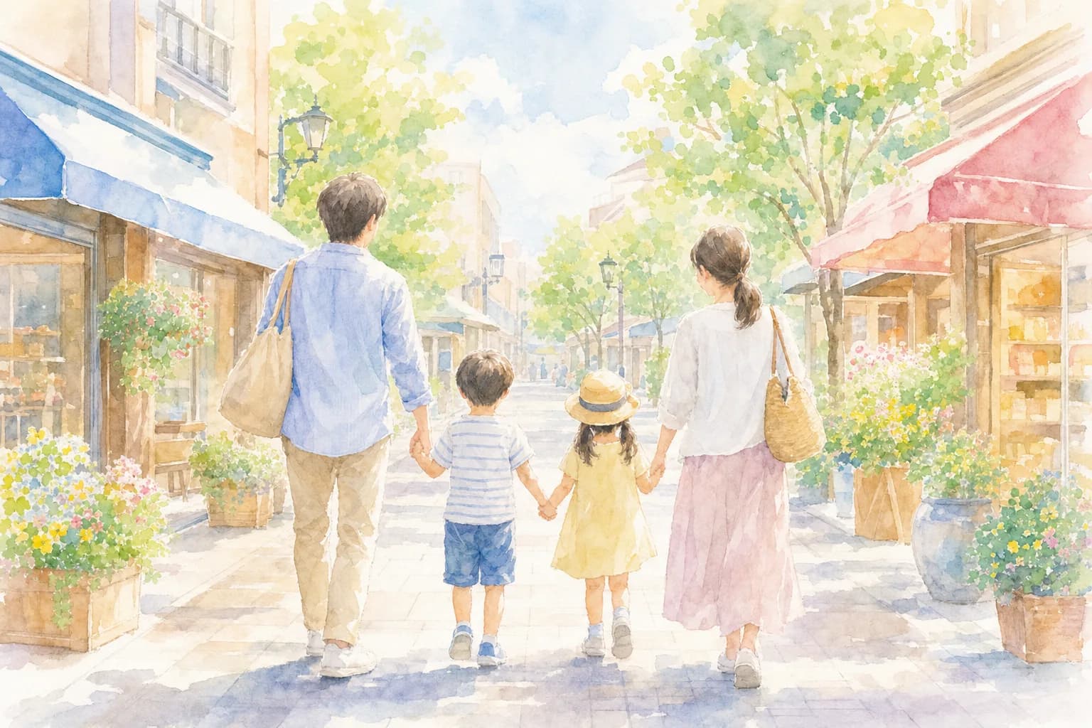 地元の食堂で昼食、駅前でひと休み
