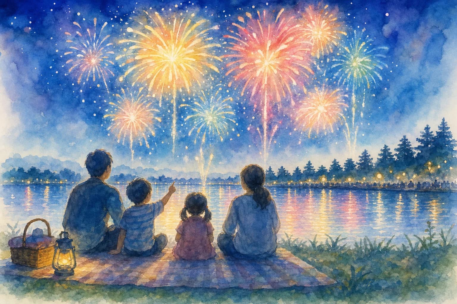 約3,000発、音羽川の夜空を彩る御油夏まつりのフィナーレ