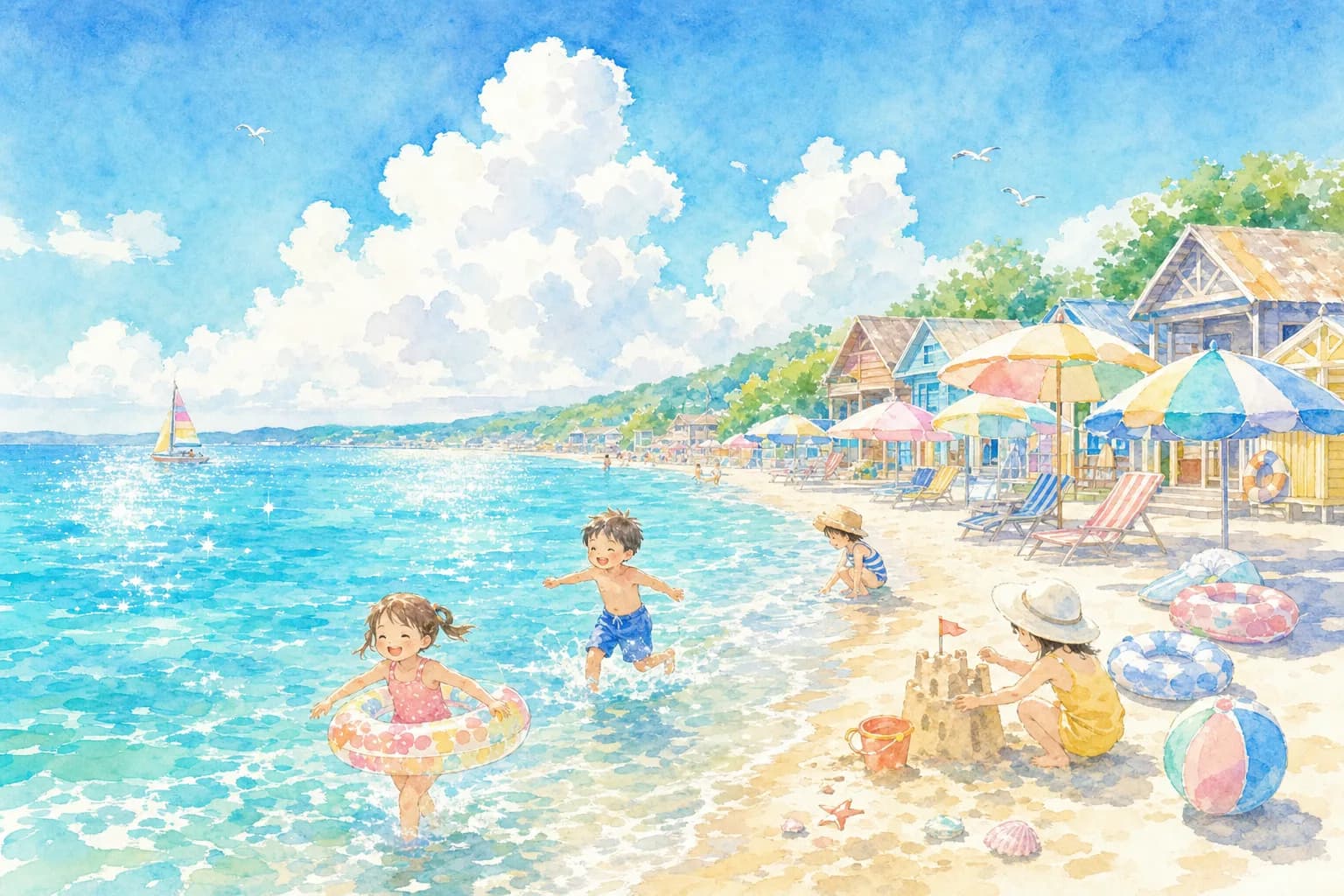 ハワイ海水浴場