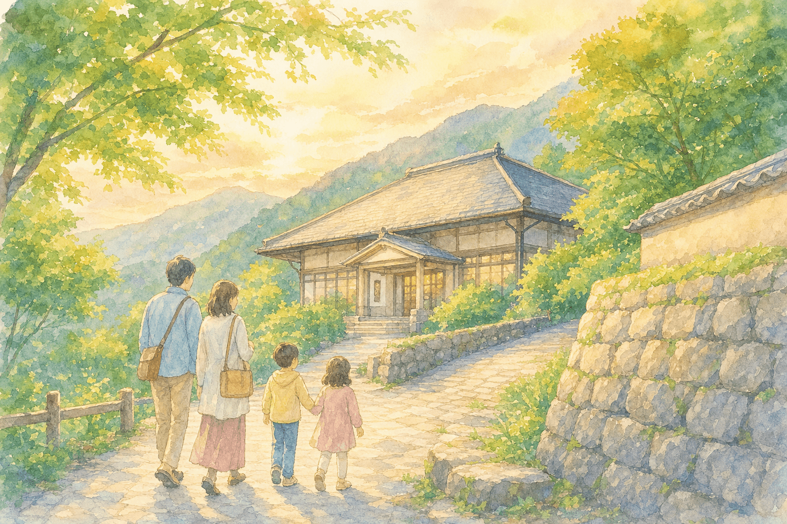 苗木城の復元模型と城主・遠山家の歴史をたどって一日をしめくくる