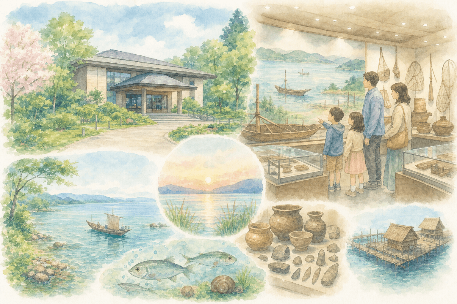 琵琶湖と大津の歴史を涼しい館内でひと休みしながら学ぶ