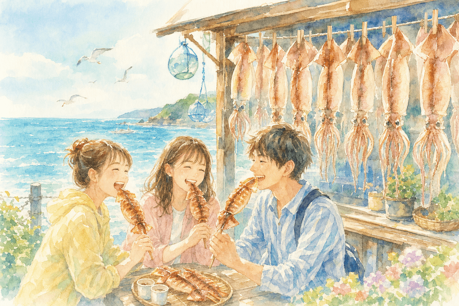 道の駅 ふかうら「かそせ いか焼き村」