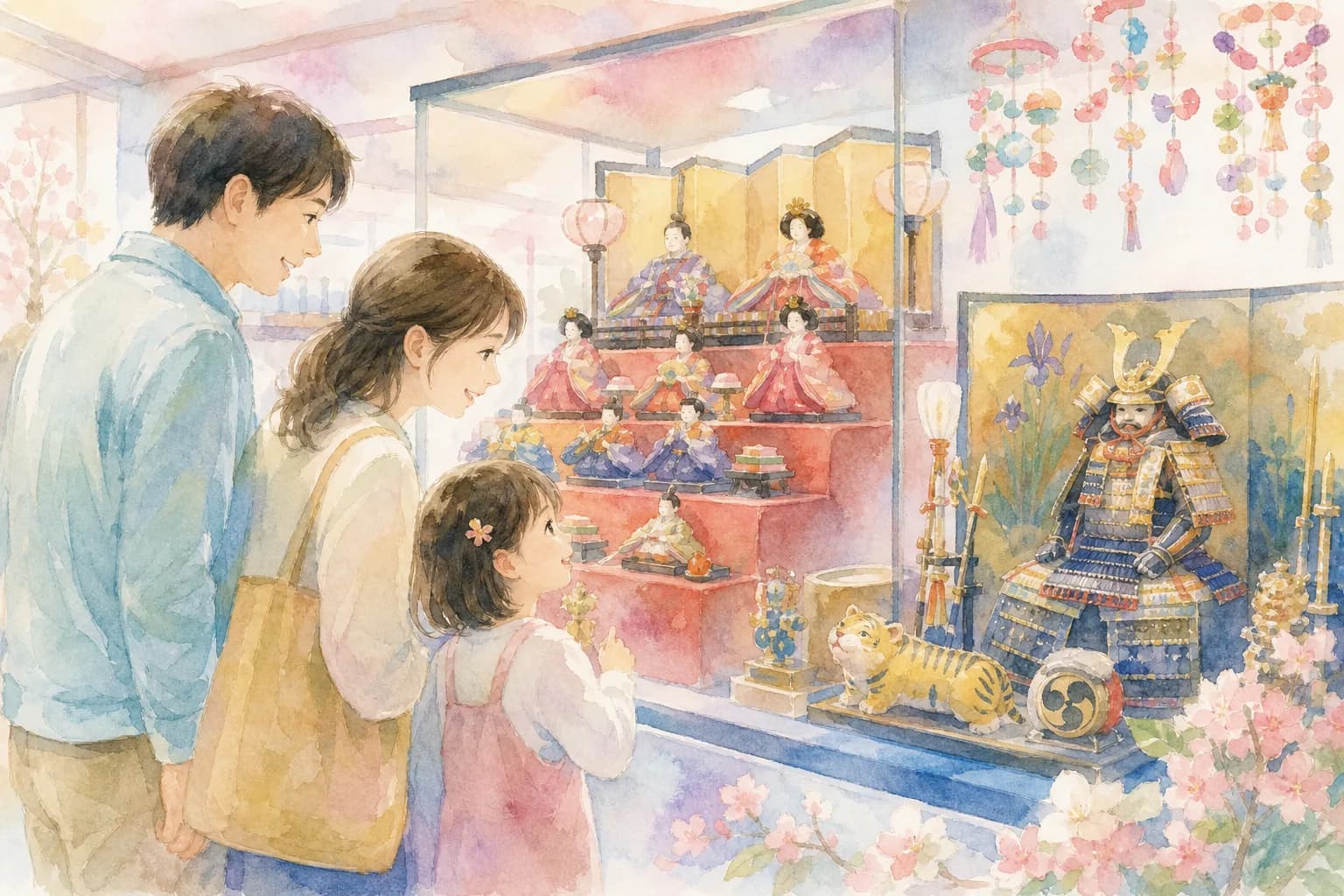 人形のまち岩槻ならではの展示を涼しい屋内で見学