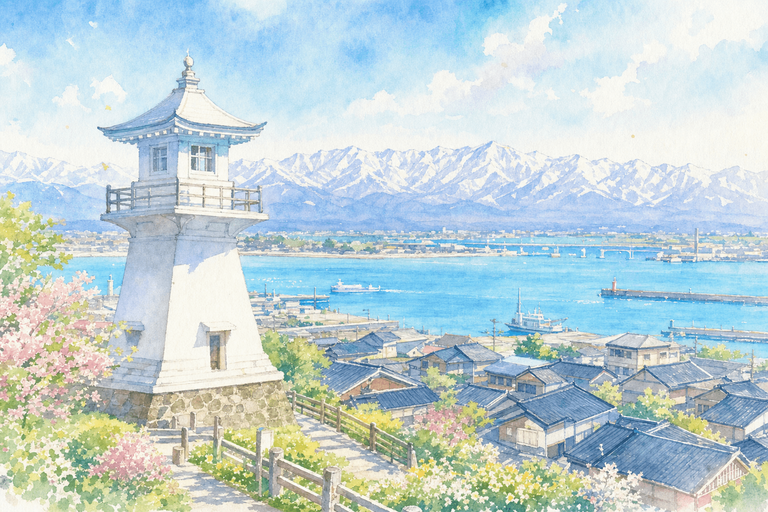 หอดูแนวท่าเรือทายามะ (Toyama Port Observatory)