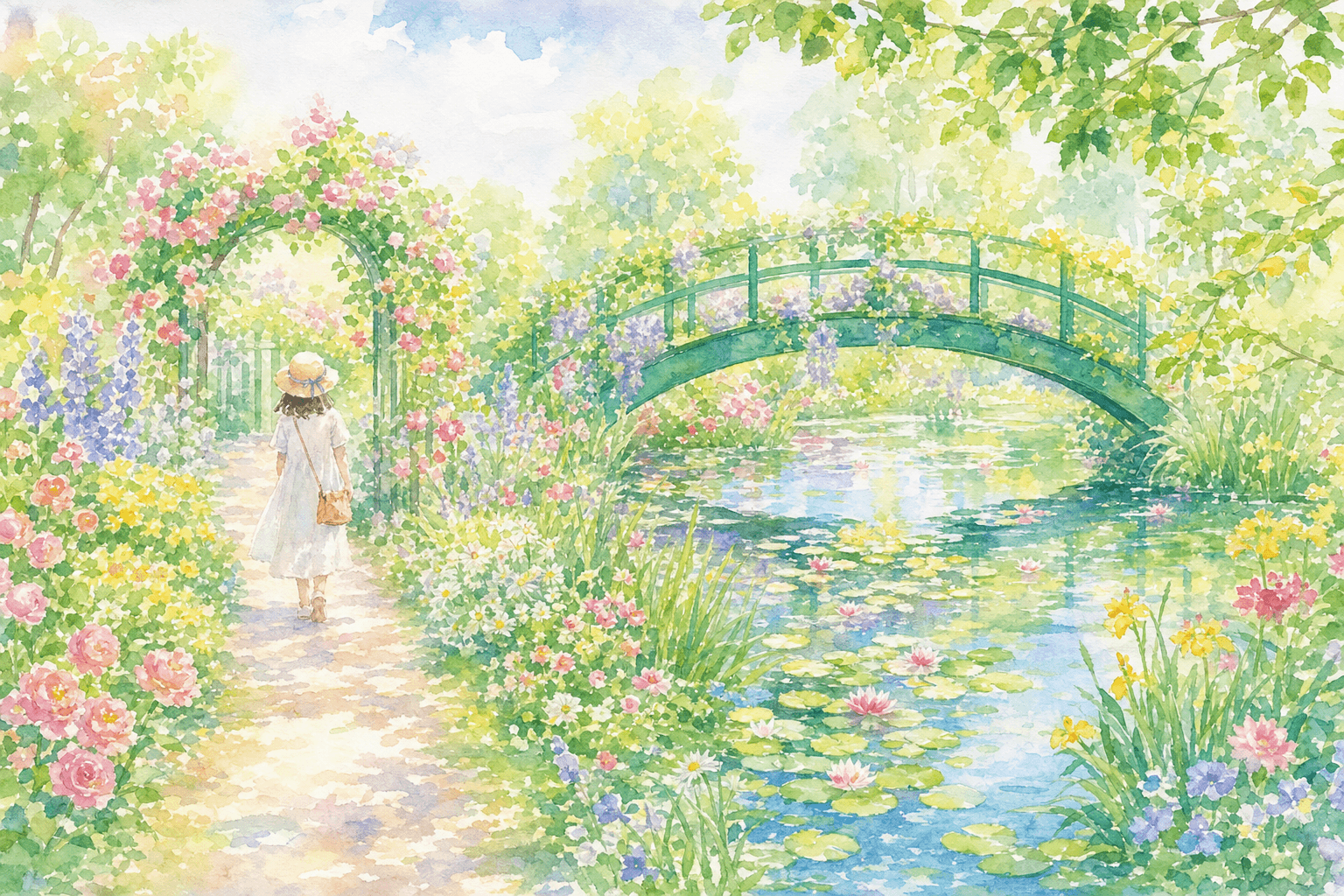 モネ財団公認、睡蓮の池と花の庭を巡る絵画の世界