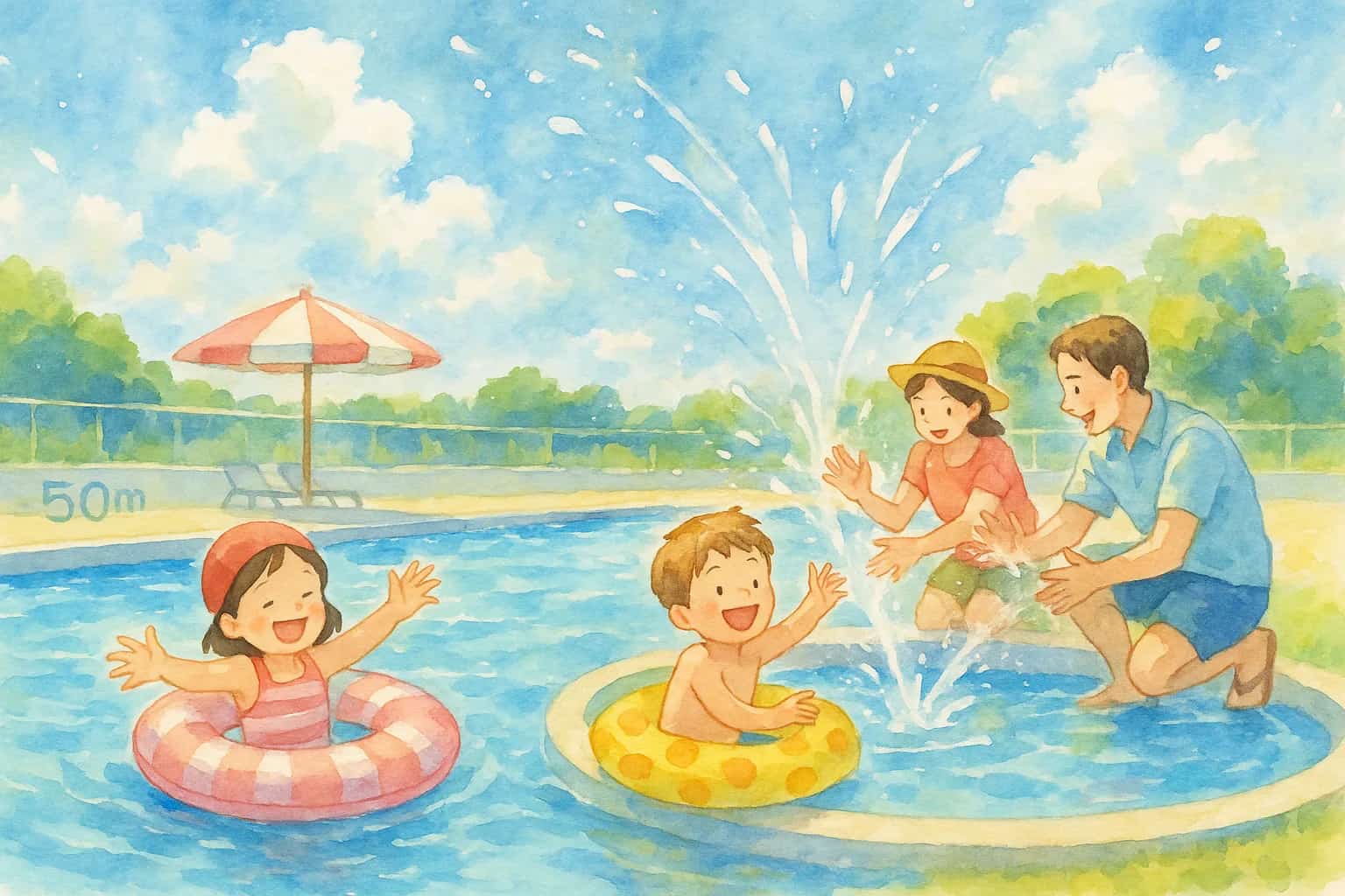 2026年 島根県立水泳プール(屋外プール) 1日満喫コース