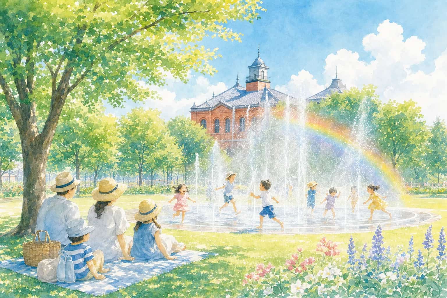 2026年 カネボウ跡公園 噴水 1日満喫コース