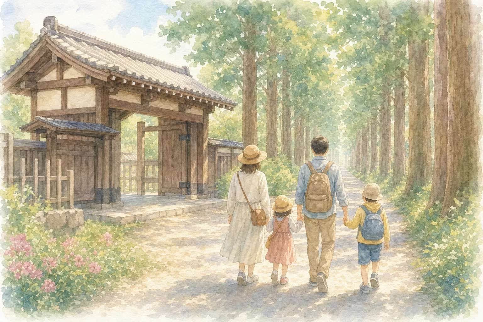 芦ノ湖畔旧東海道杉並木