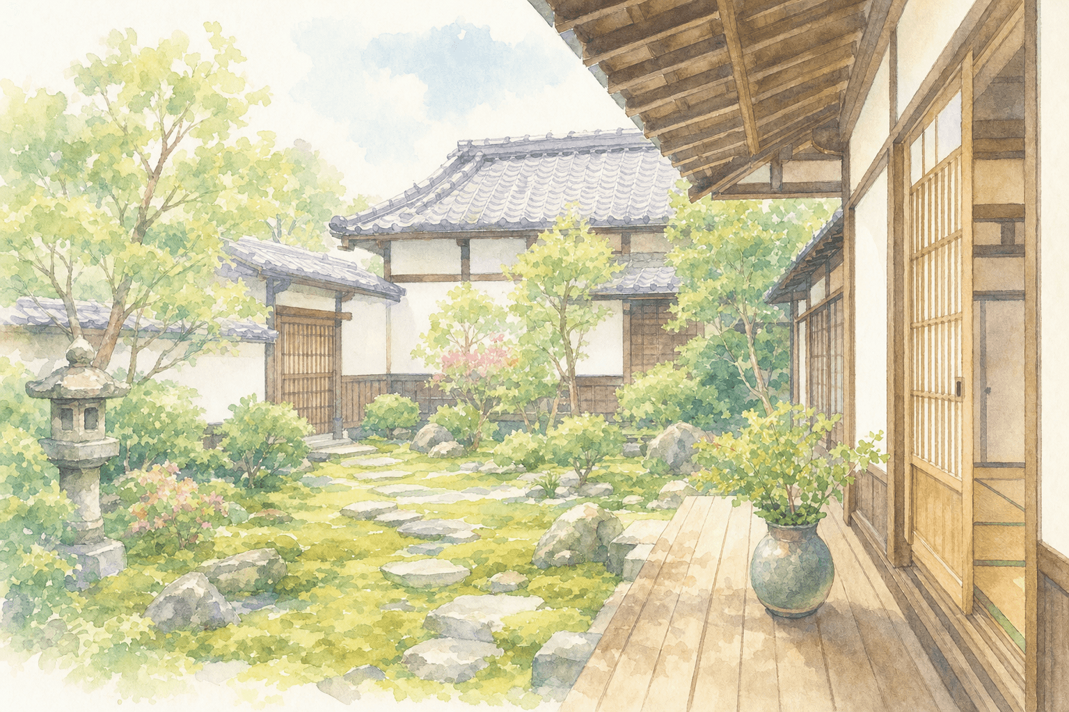 Tour the samurai residence Former Uchiyama House (旧内山家), viewing parlors and gardens to experience castle town life