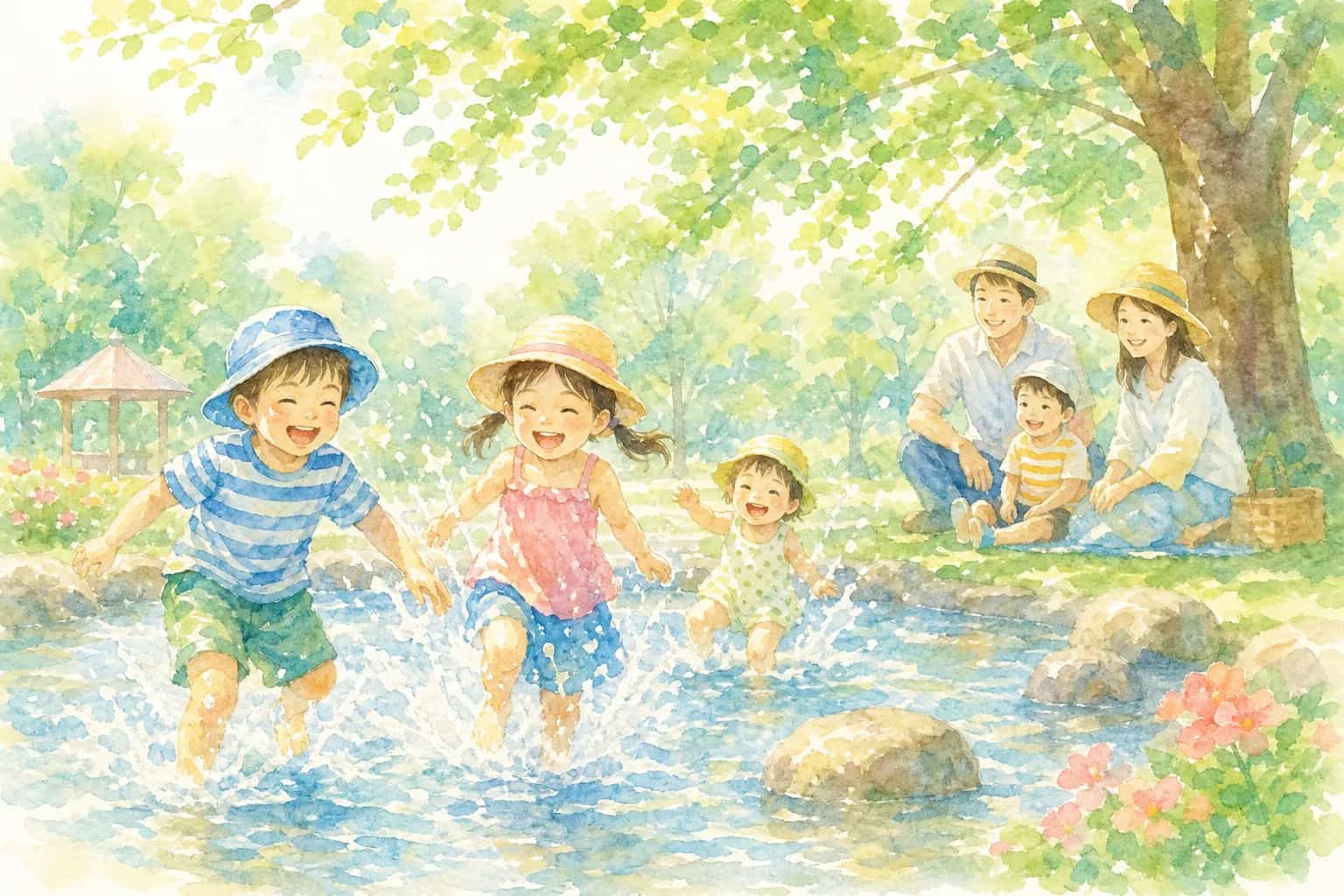 西山公園 ジャブジャブ池