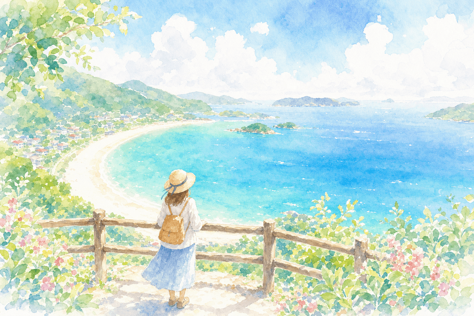 白鶴浜と妙見浦を一望する西海岸随一の展望台