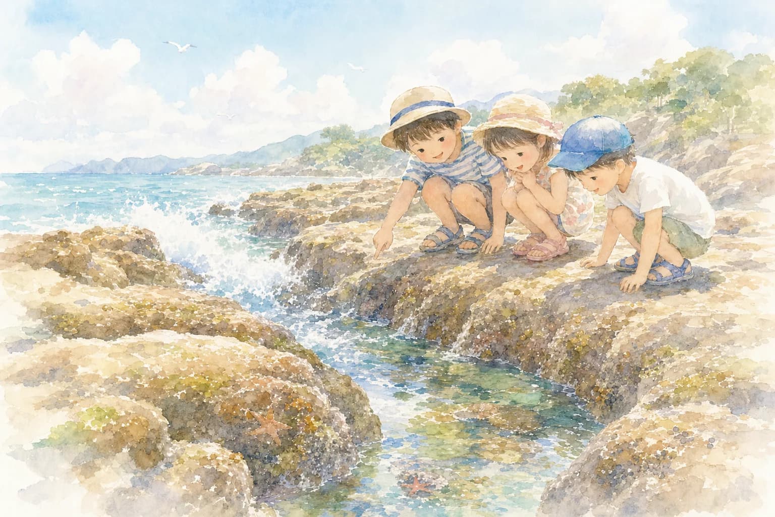 洋野町ならではのウニ養殖の知恵を見学