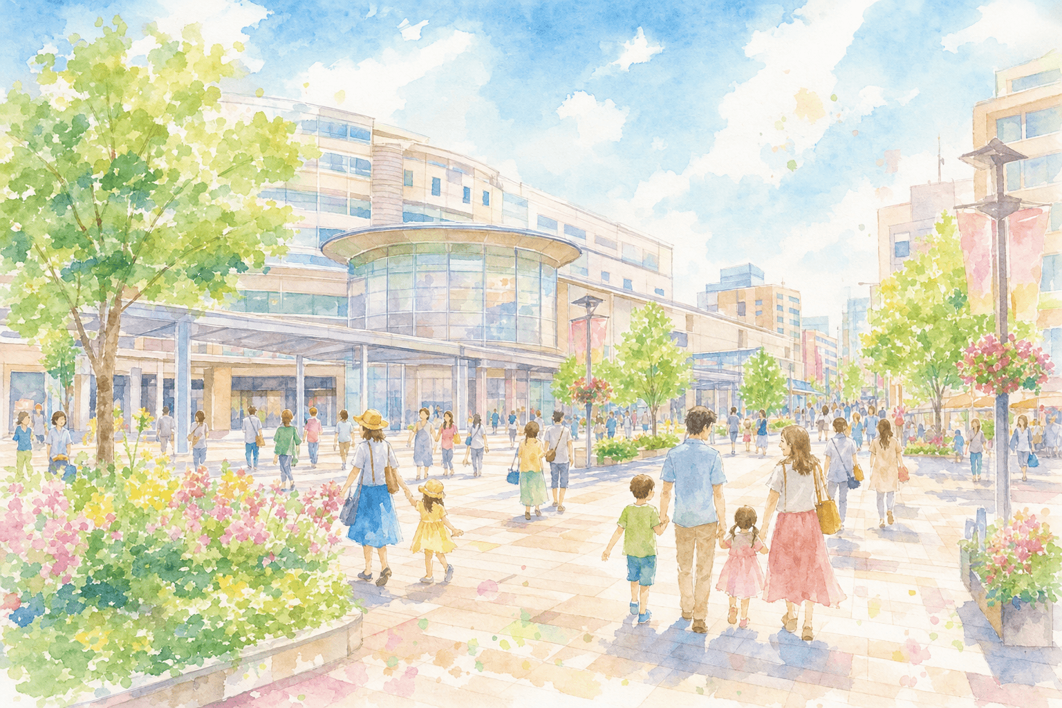 駅直結施設と駅前商店街でランチ、土浦の街に気分を合わせる