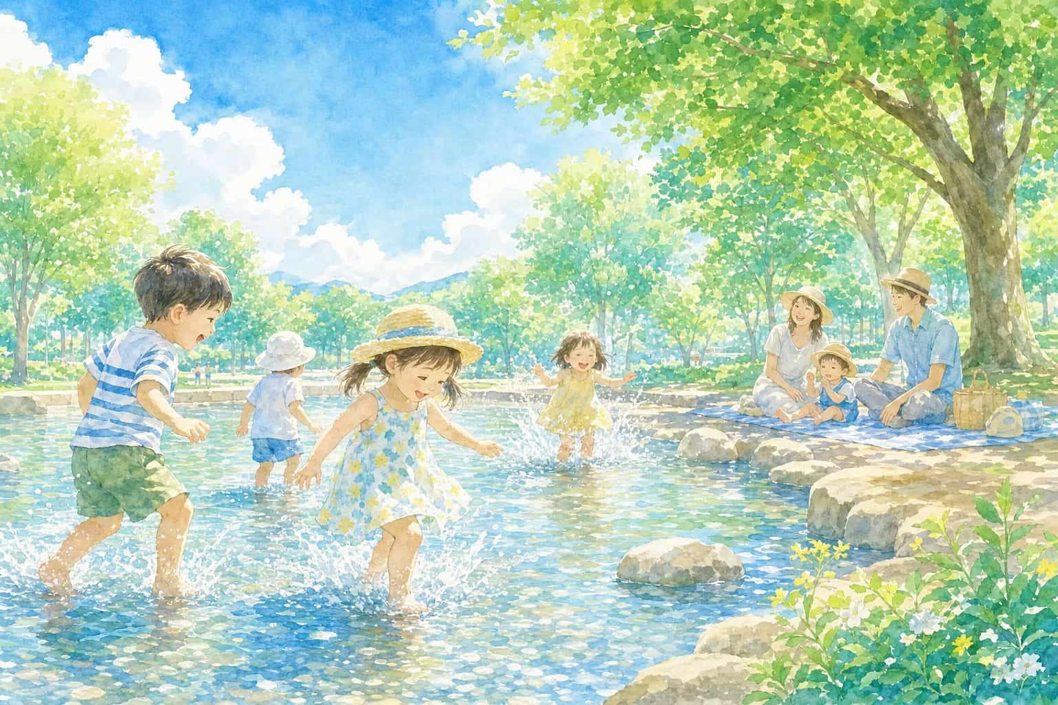 2026年 桜公園 水遊び場 1日満喫コース