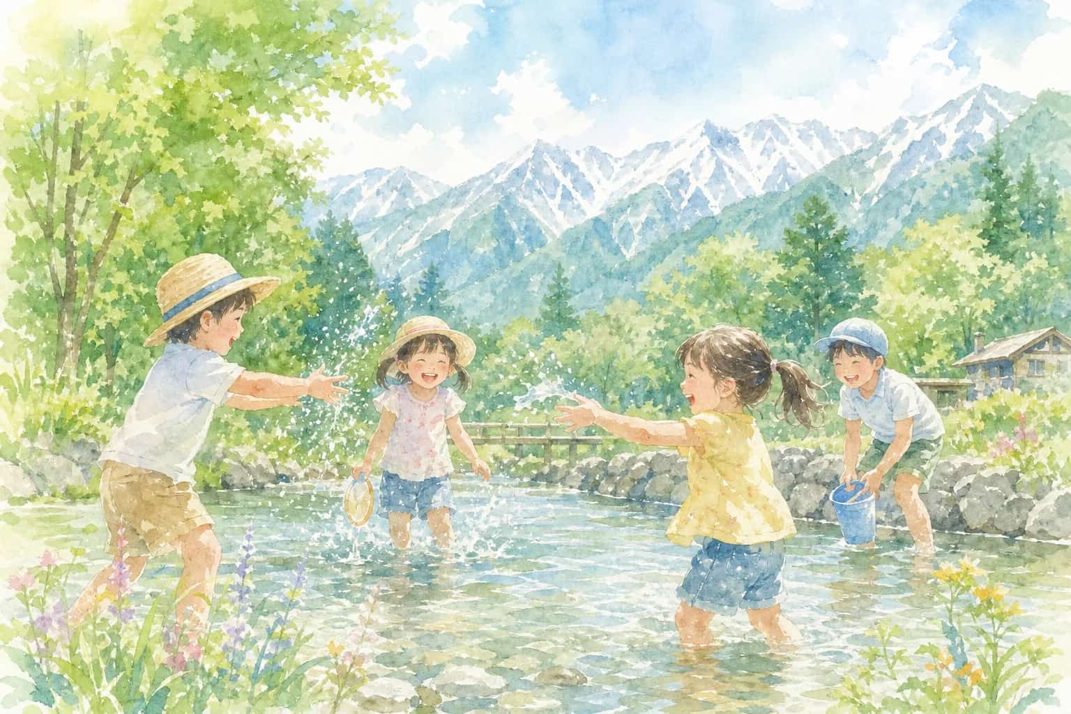 わっぱらんど(上原用水・ぬるめ)