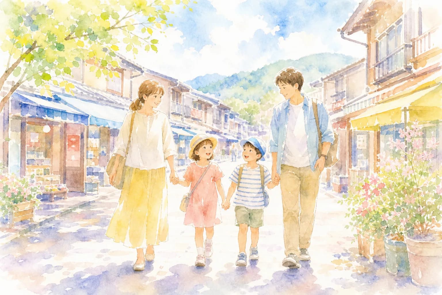 駅前の商店街をのんびり散策