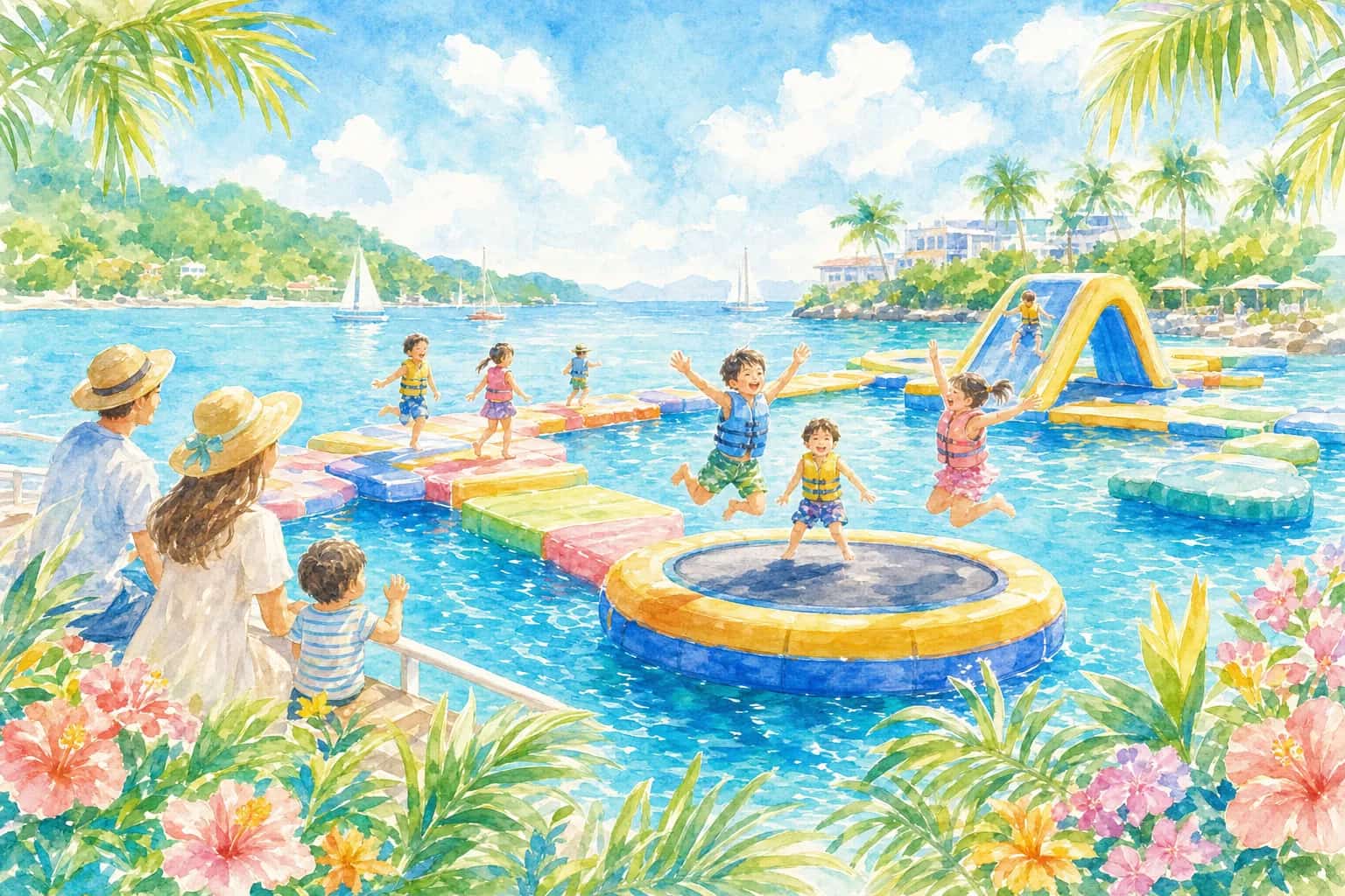 2026年 シーパーク北谷 海上アスレチック 1日満喫コース