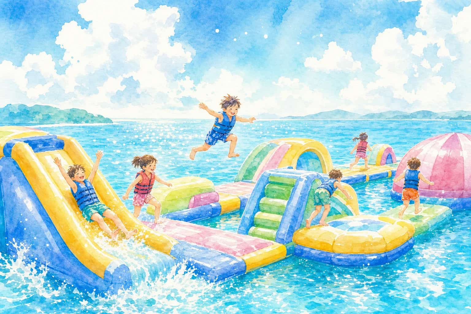 2026年 ウォーターアスレチック IN高萩(渚のアドベンチャーたかはぎUMI+) 1日満喫コース