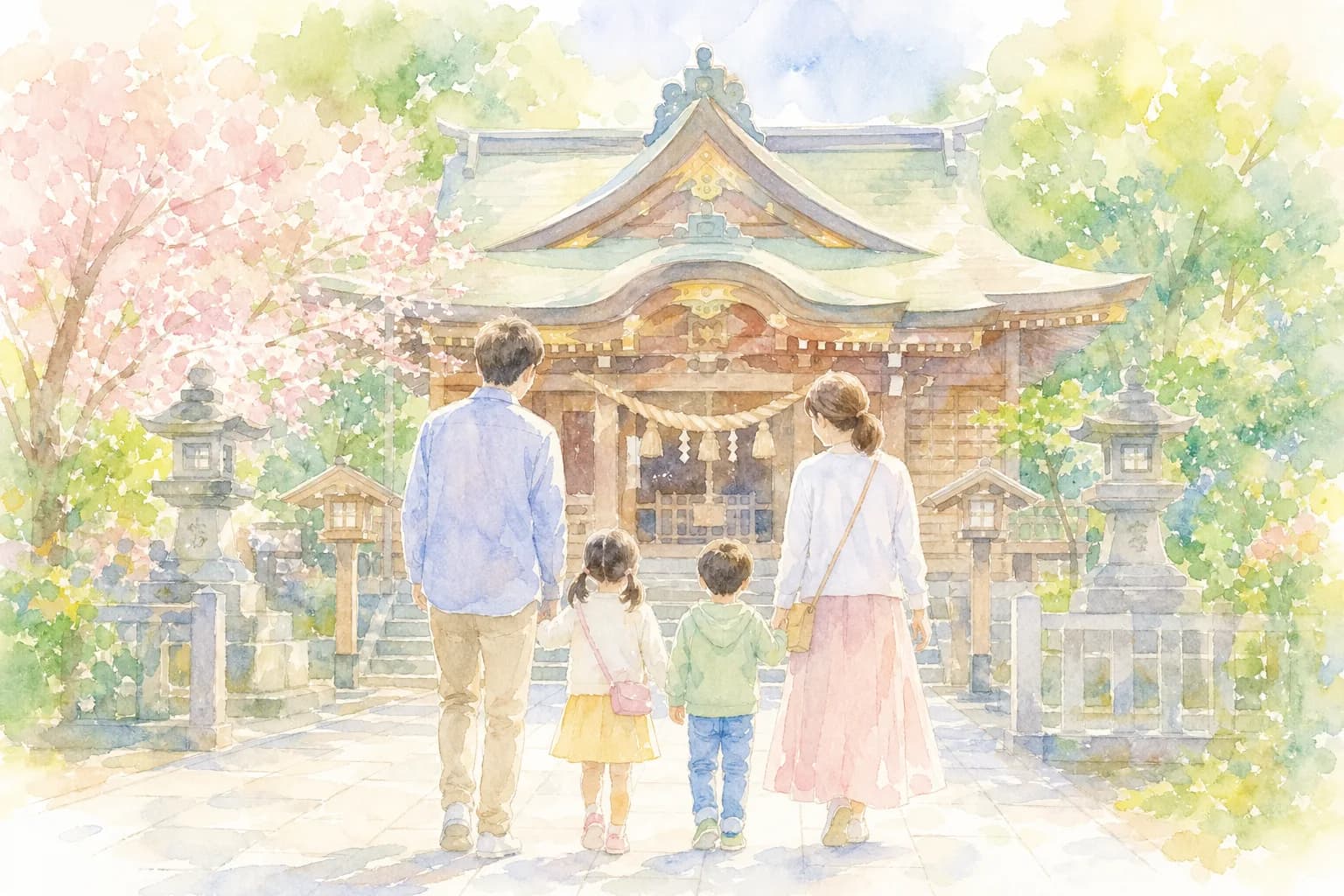 地元に親しまれる神社で参拝
