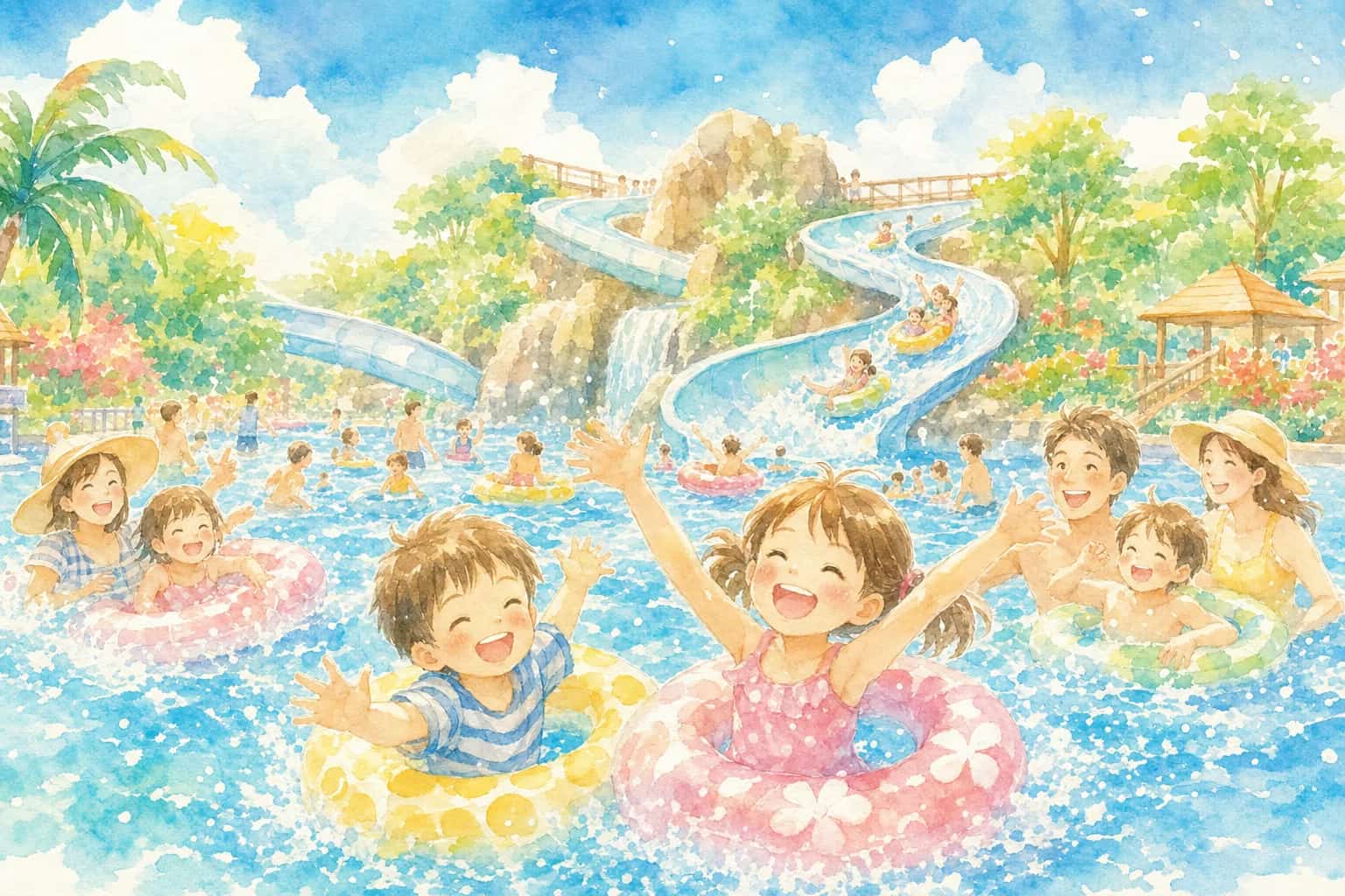 山形市馬見ケ崎プール ジャバ(屋外プール)