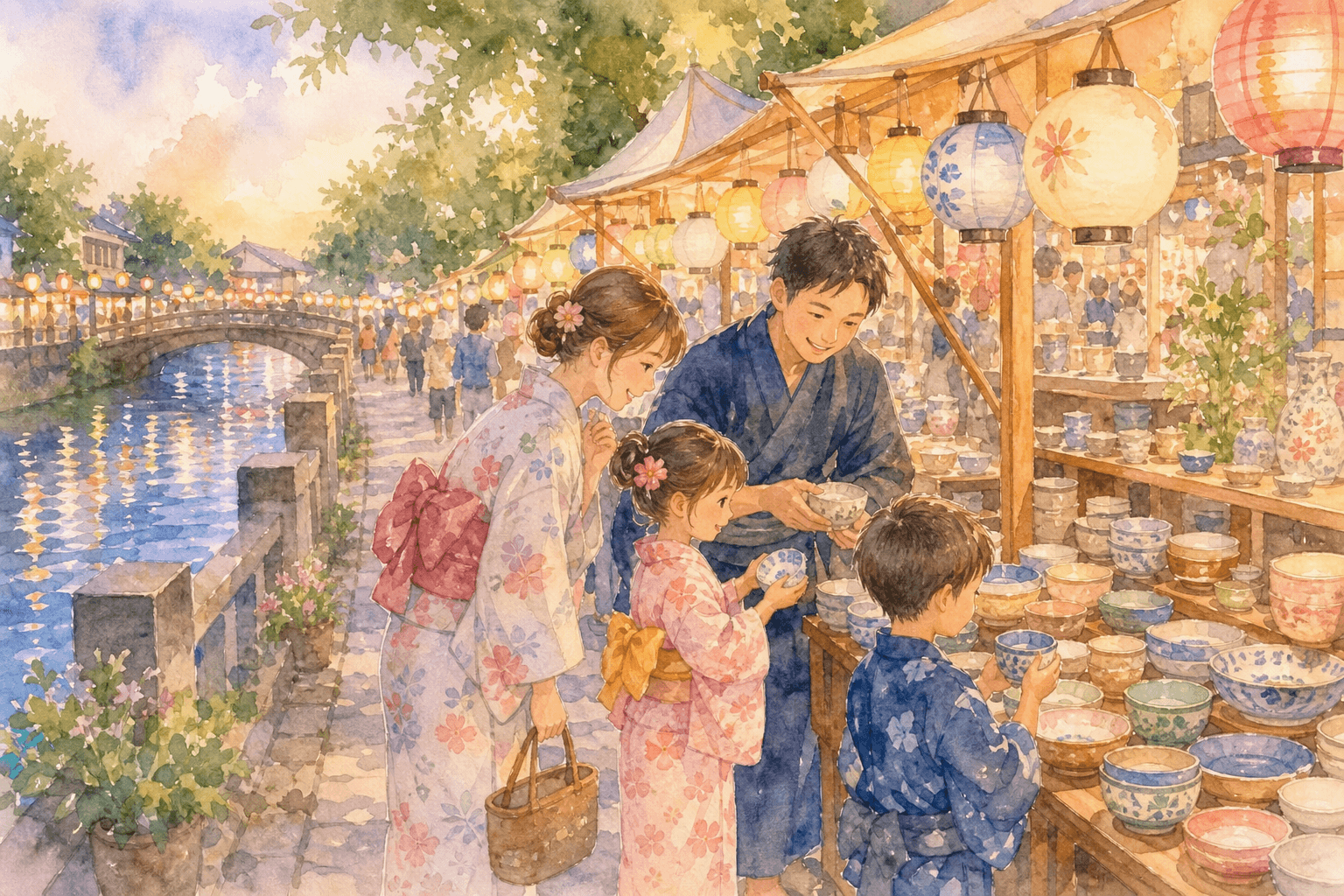 尾張瀬戸駅周辺・瀬戸川沿い(せともの祭会場)