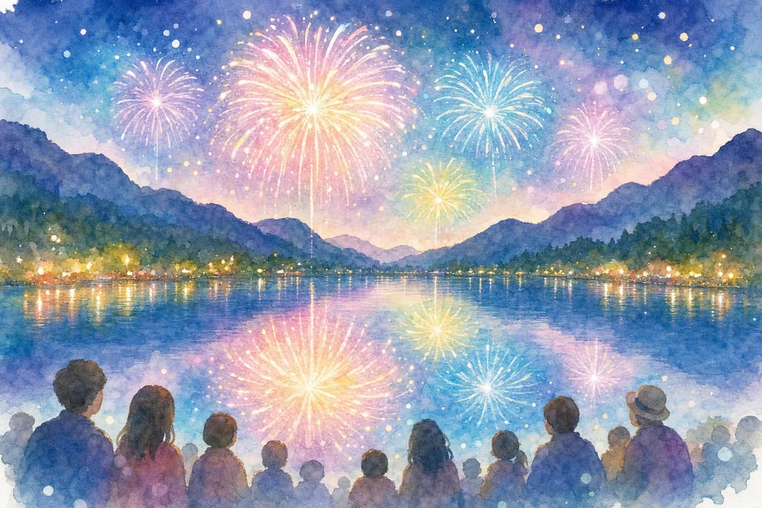 西湖前浜沖(西湖竜宮祭花火大会会場)