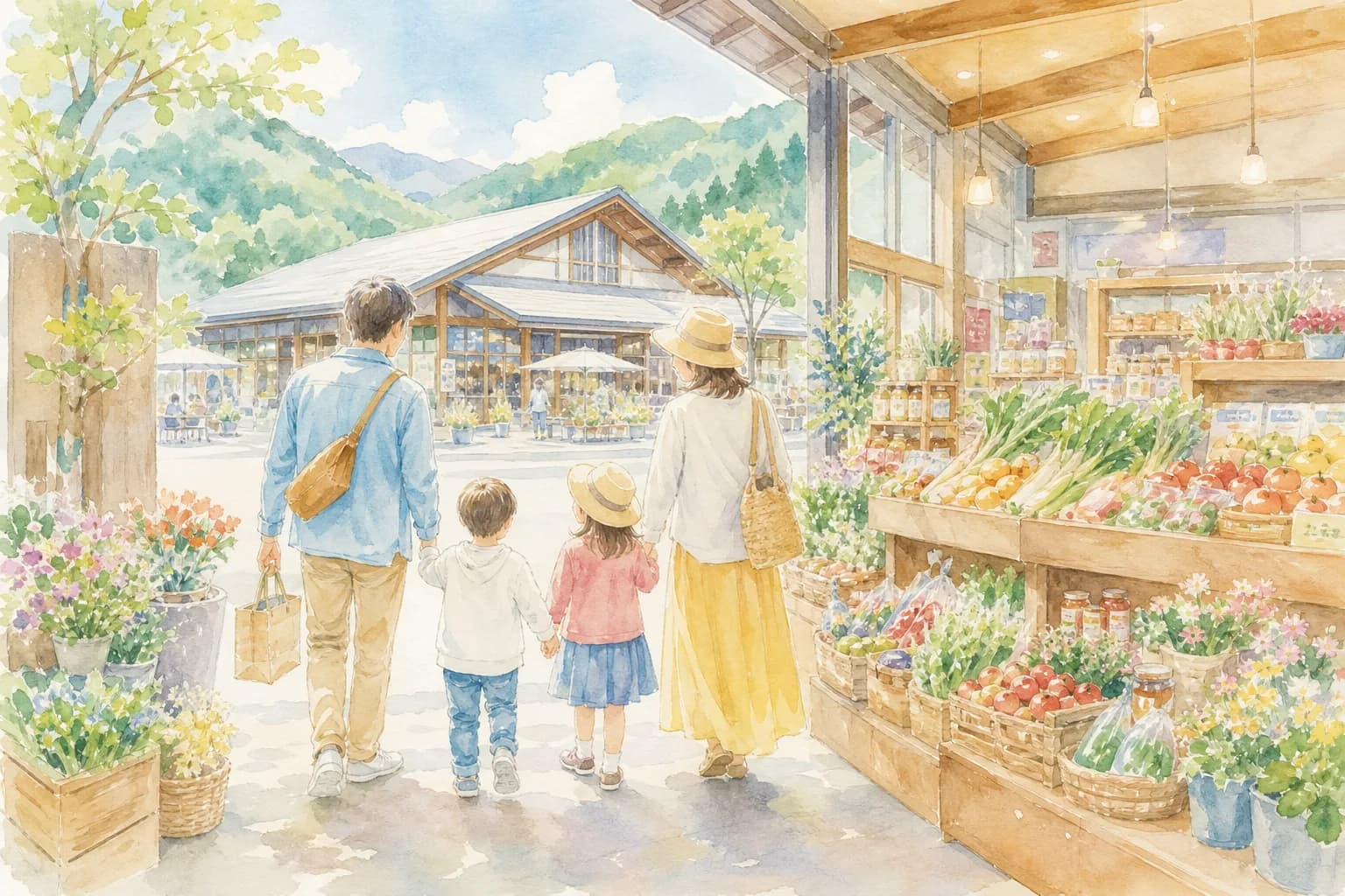 地元の特産品や球磨焼酎を眺めながらひと休み
