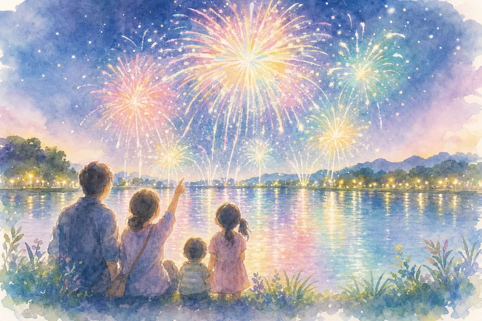 久米田池夏まつり花火大会 会場