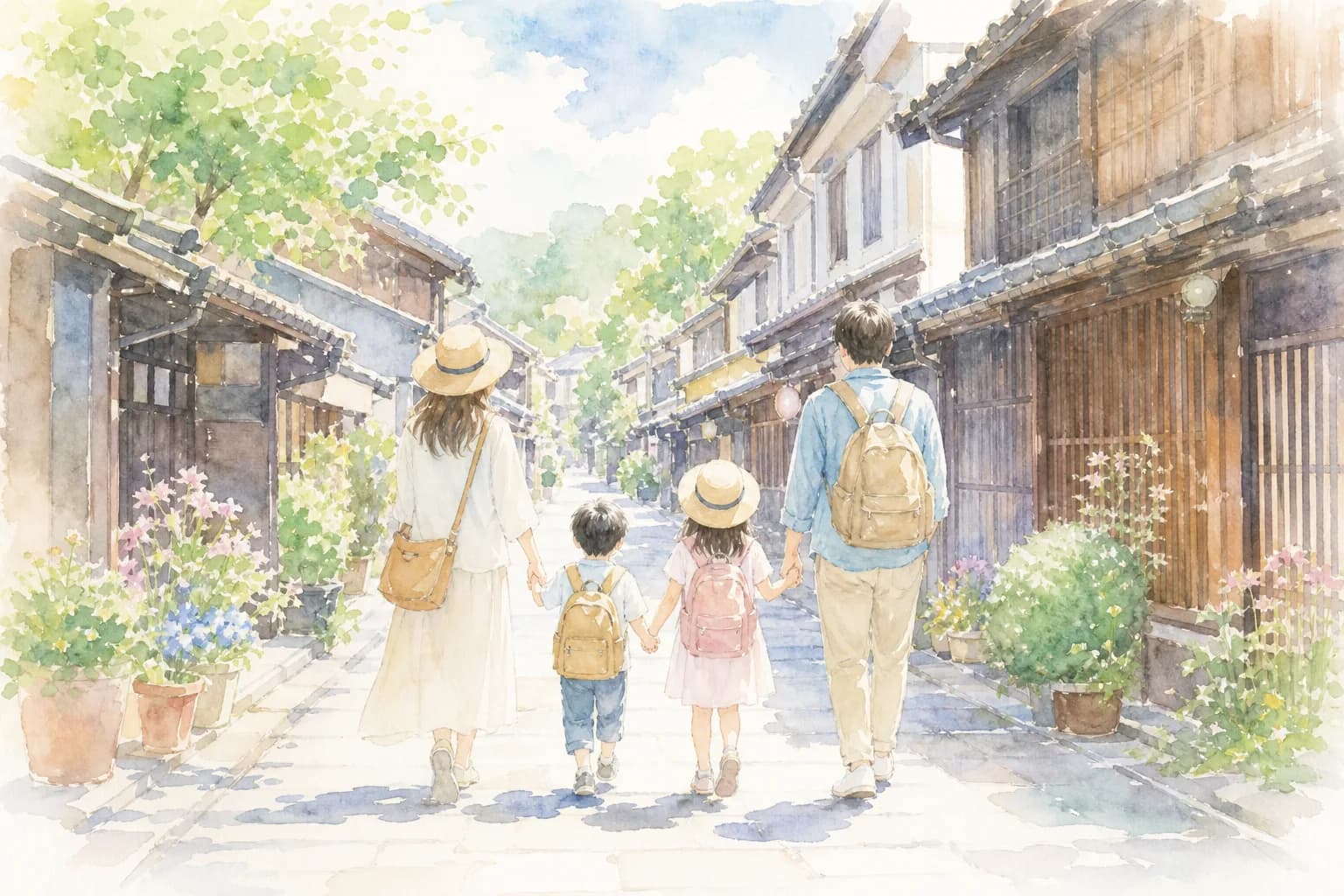 因幡街道の宿場町として栄えた古い町並みを散策