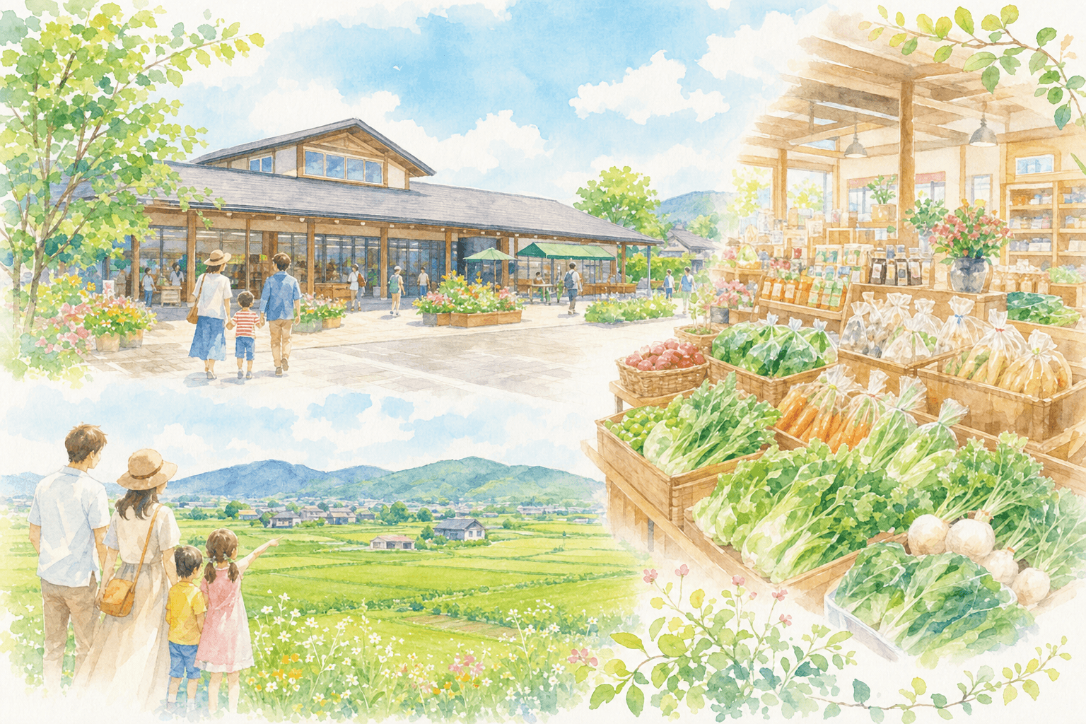 近江の農産物や地元食品でおやつ休憩、花火前の買い出し