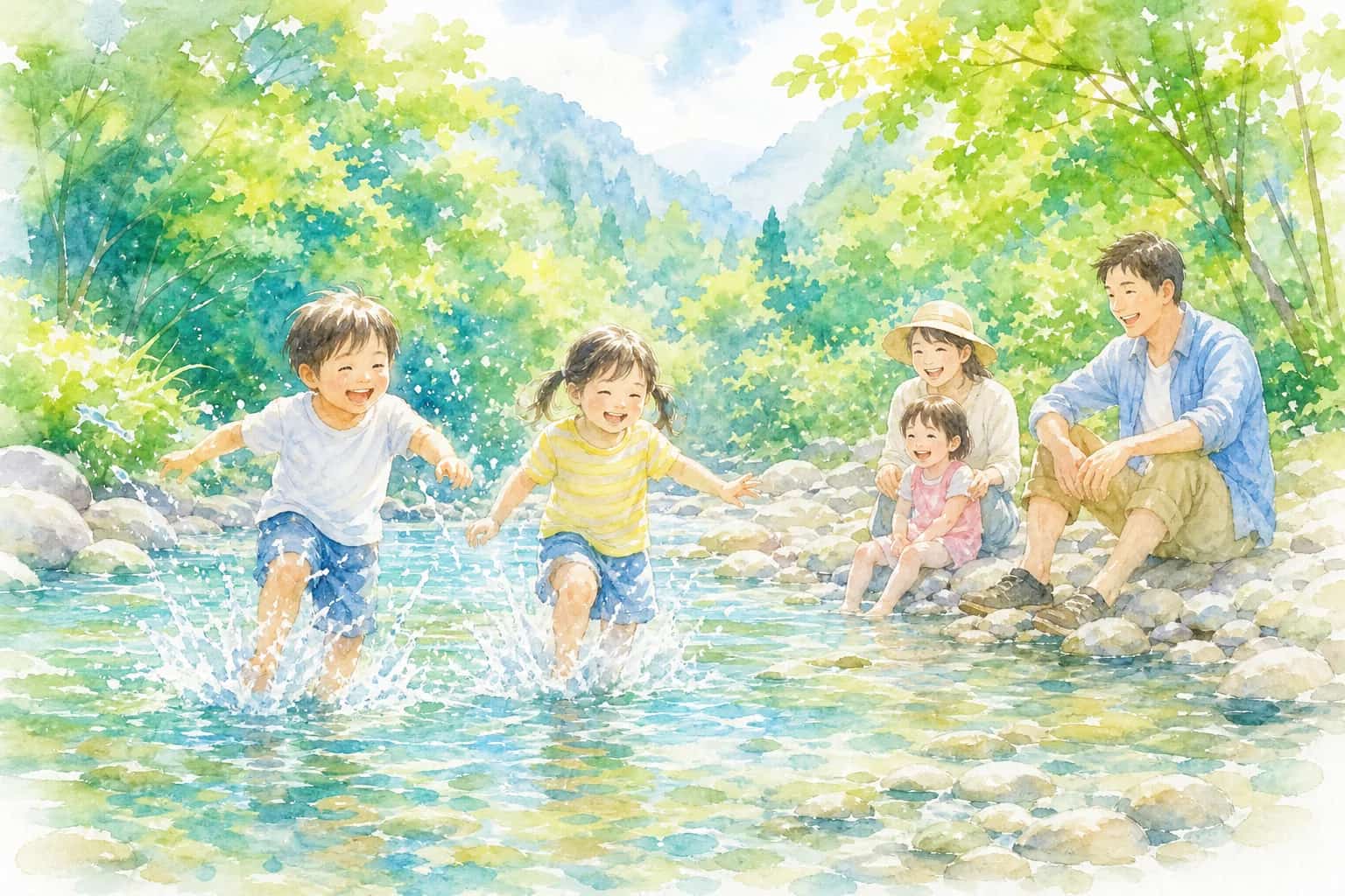 板取川(モネの池周辺・板取キャンプ場)