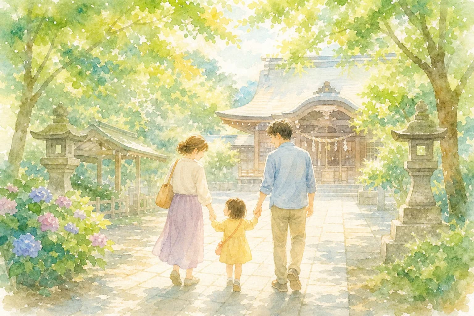 地名の由来ともいわれる氏神様を参拝