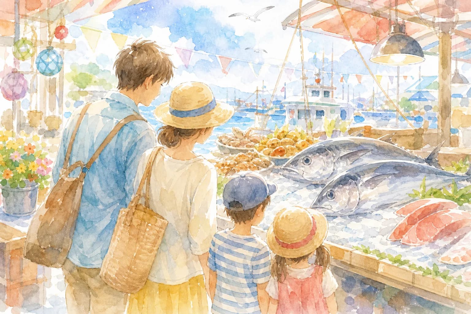 生マグロ水揚げ日本一の漁港のにぎわいを見学