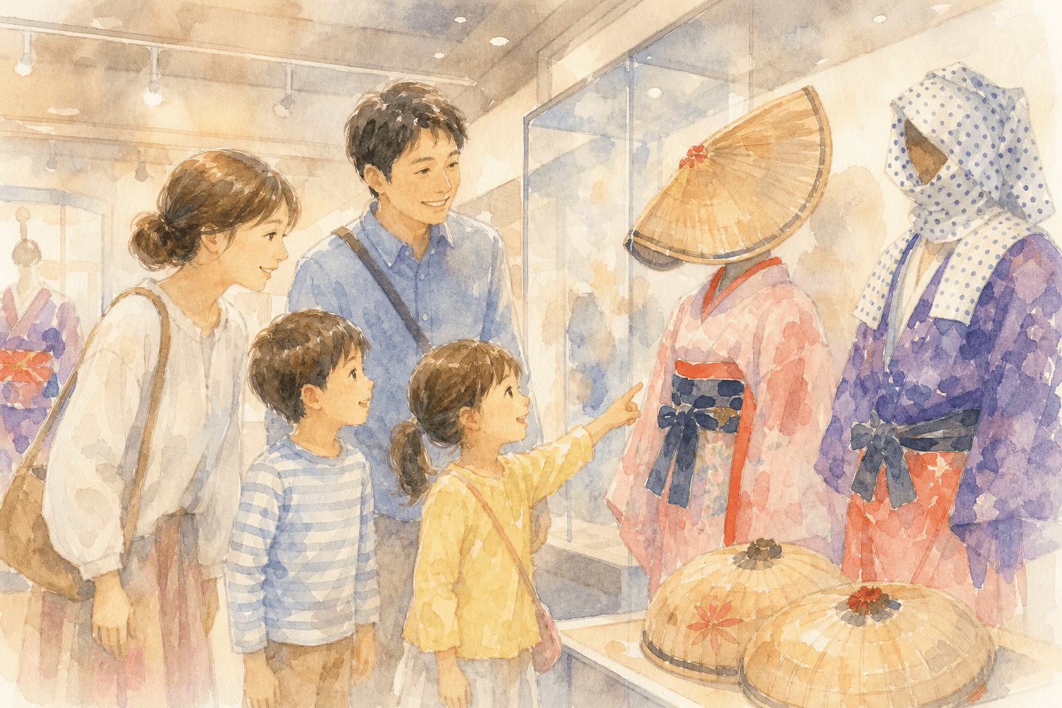 踊りの歴史と独特の衣装の展示を見学