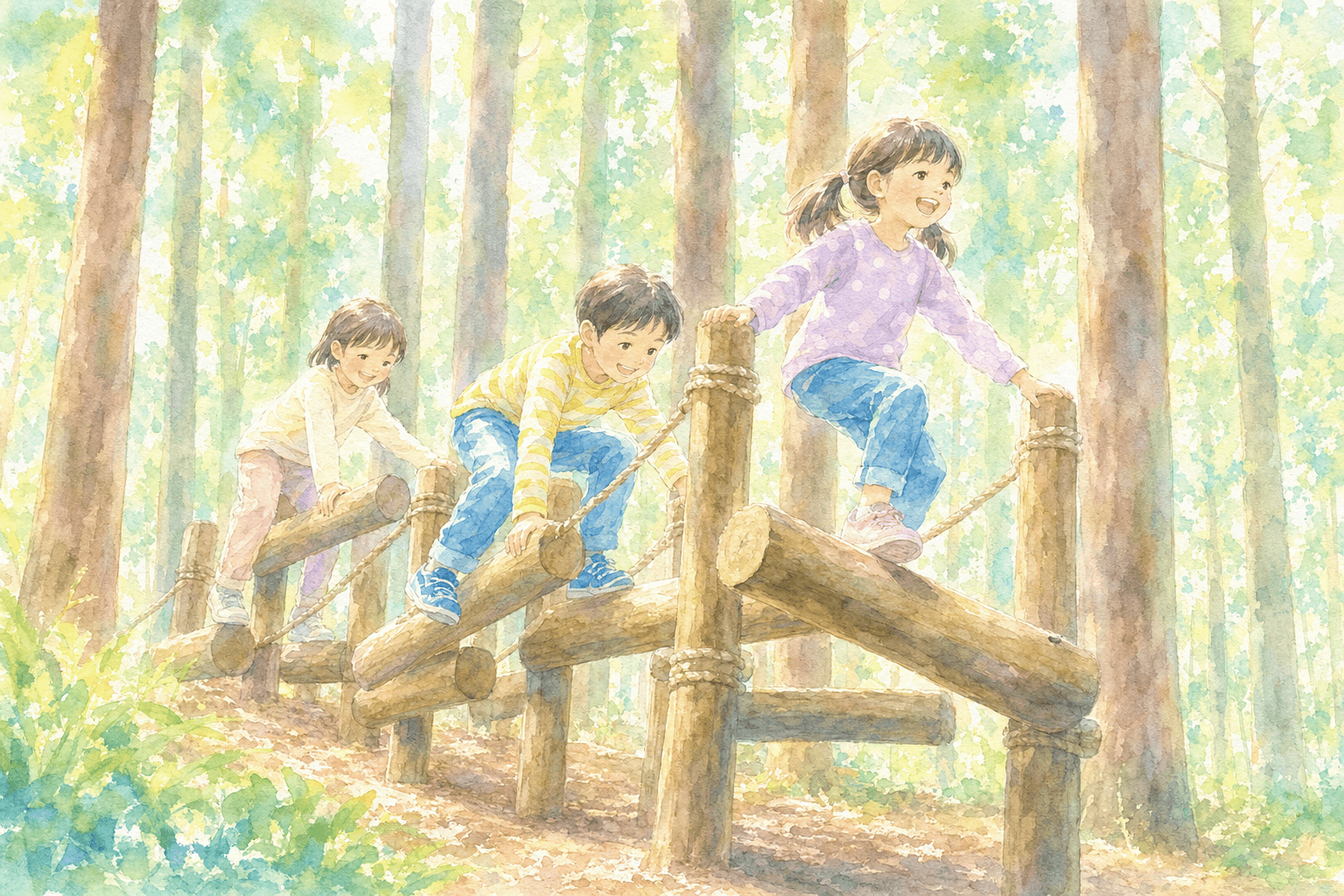 足柄森林公園 丸太の森