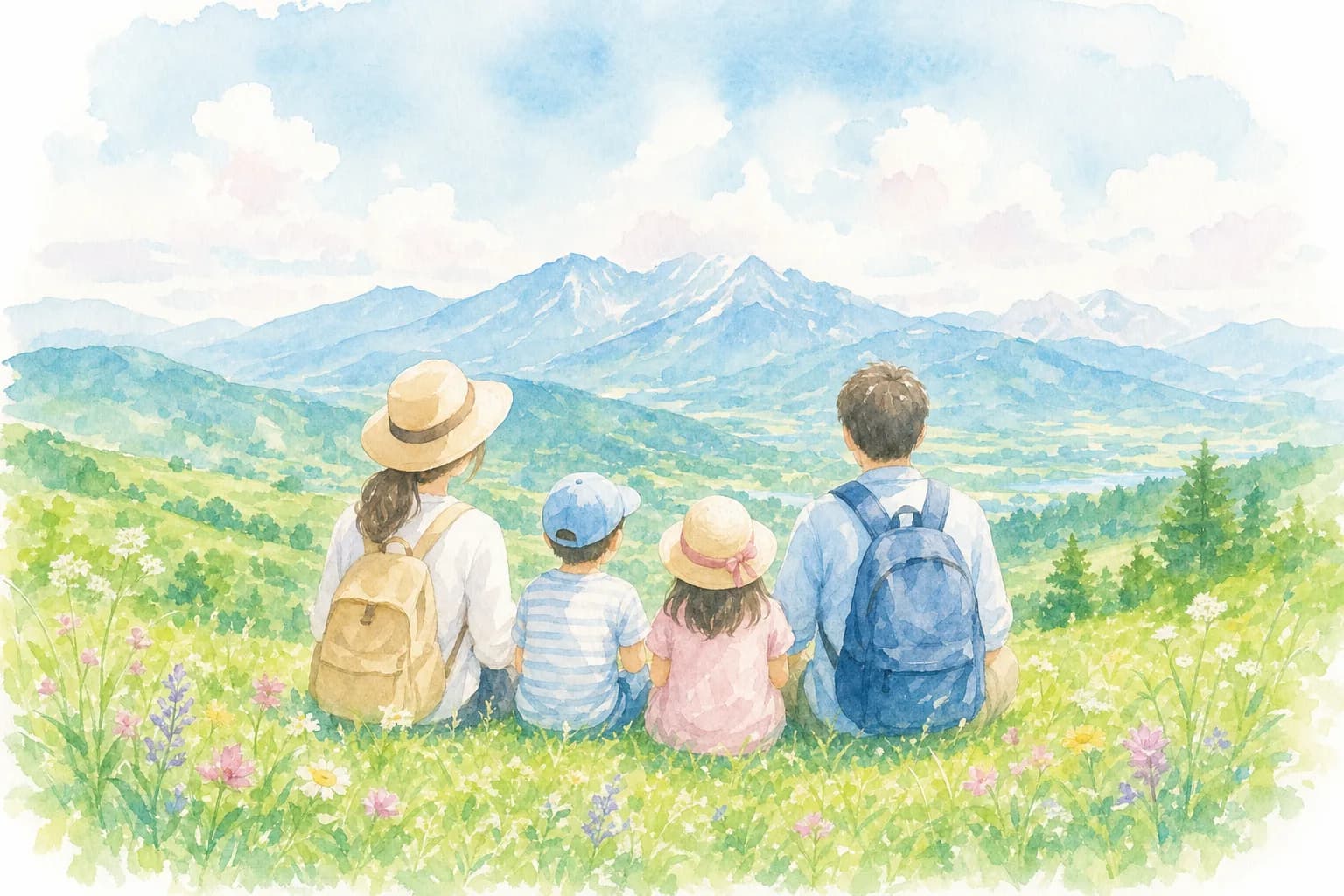 標高の高い高原の澄んだ空気とのびやかな景色を満喫
