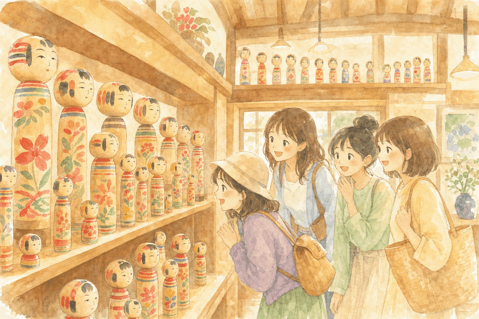 Zao Town Traditional Industry Hall, Miyagi Zao Kokeshi Museum (蔵王町伝統産業会館 みやぎ蔵王こけし館)